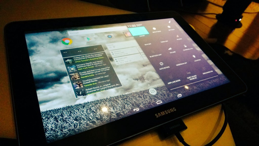 Omnirom on Samsung tablet